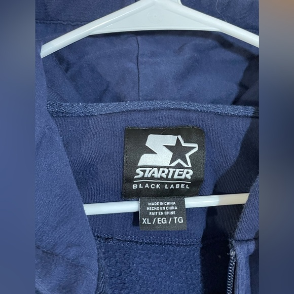 Denver Broncos Football Starter Black Label Blue orange Full Zip Hoodie men’s XL - Picture 5 of 8